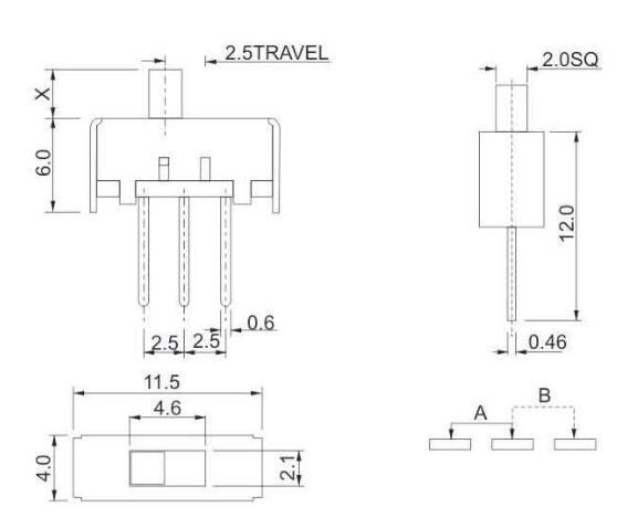 SS-12E17(1p1t)撥動(dòng)開關(guān)