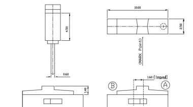 YX-K3-1204D撥動(dòng)開(kāi)關(guān)圖紙